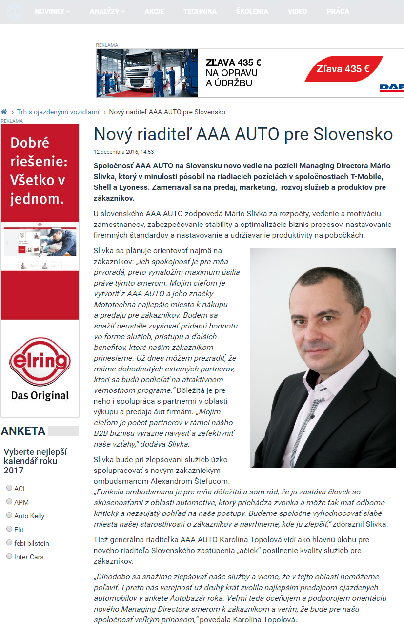 20161212_ Nový riaditeľ AAA AUTO pre Slovensko _motofocus.sk
