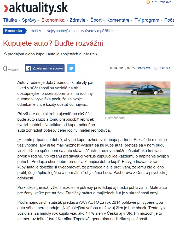 aktuality