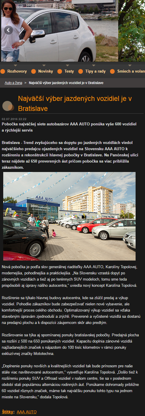 zena a auto