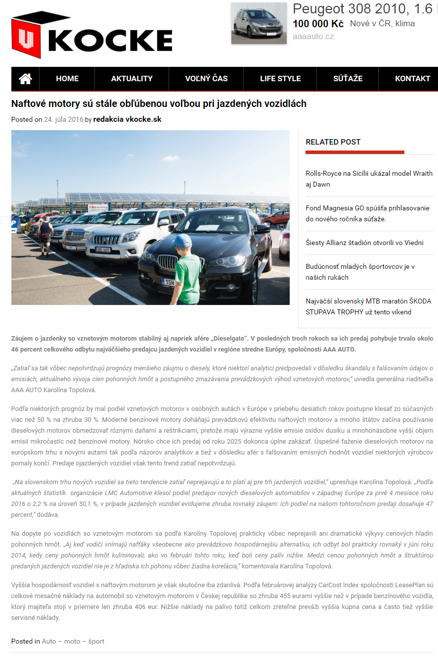 naftové motory