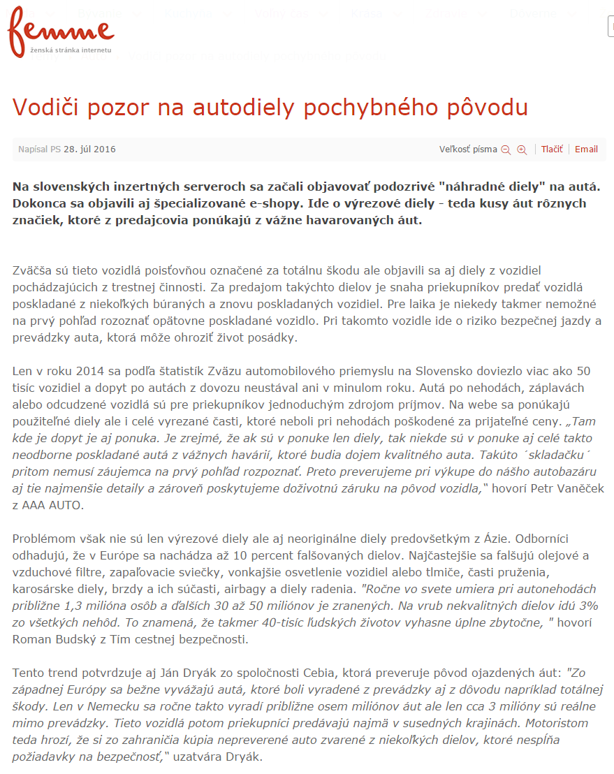 femme vodiči