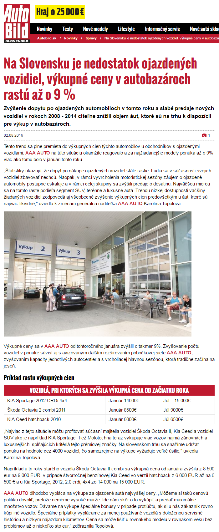 autobild nedostatok