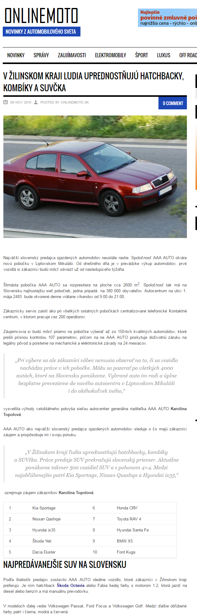 20161109- V Žilinskom kraji ľudia uprednostňujú_ .onlinemoto.sk
