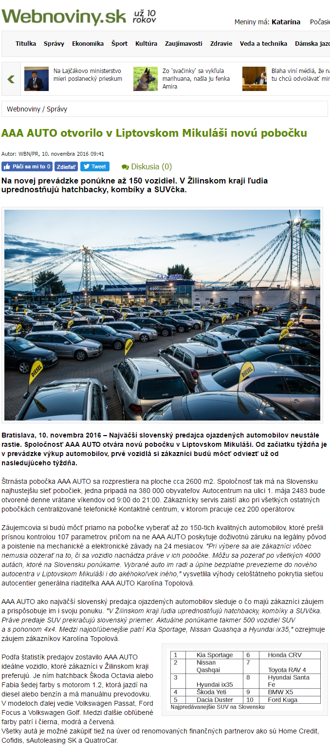20161110 - AAA AUTO otvorilo v Liptovskom Mikulá_ .webnoviny.sk_