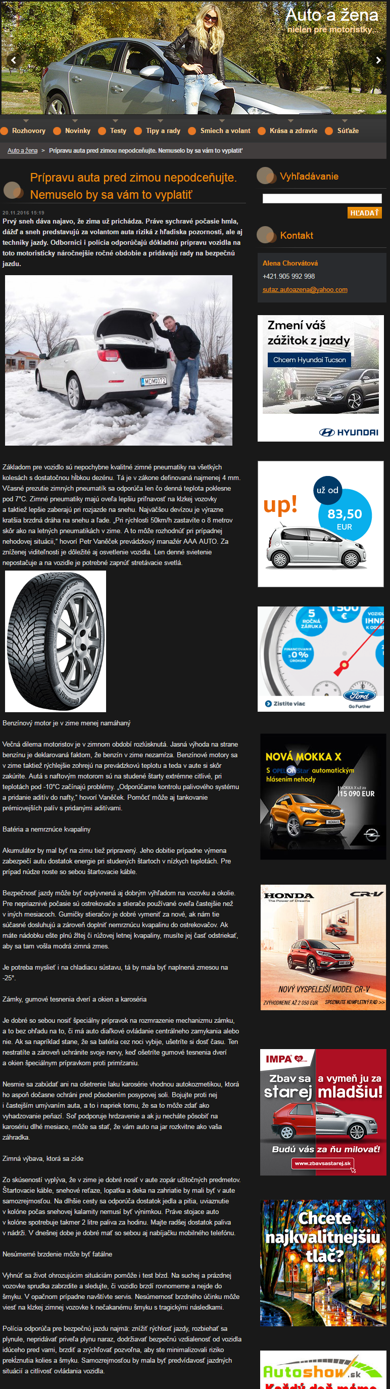 20161120 Prípravu auta pred zimou nepodceňujte._ www.autoazena.s