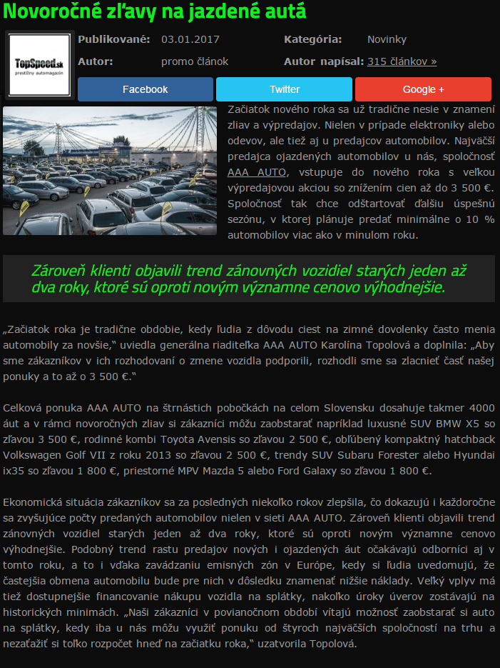 Novoročné zľavy na jazdené autá topspeed.sk_20170102