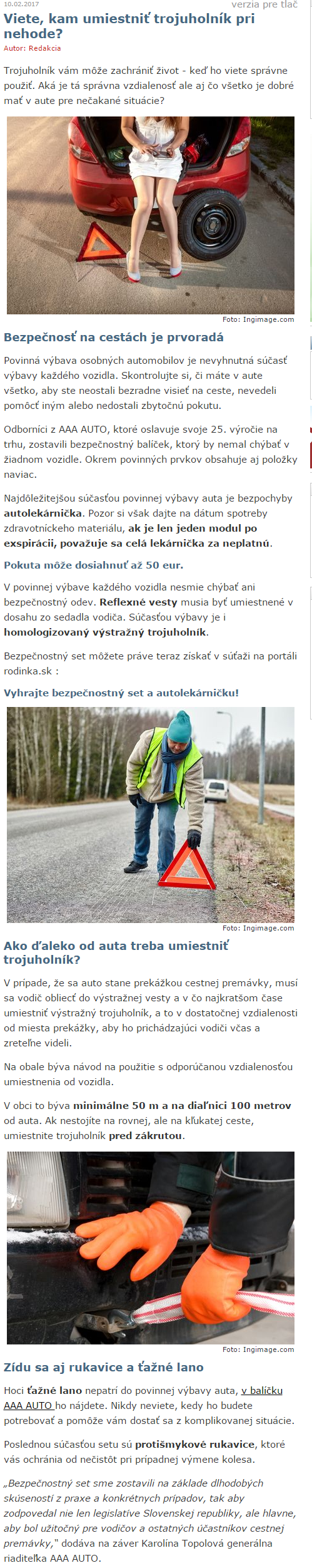 Viete, kam umiestniť trojuholník pri auto.rodinka.sk_20170210